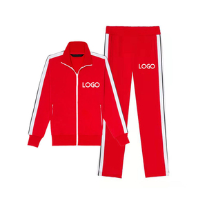 Conjunto Deportivo Informal con Chaqueta con Cremallera para Hombre y Mujer, Personalizado, Ecológico, de Poliéster Grueso, Talla Grande, Dos Piezas - Product Image 1