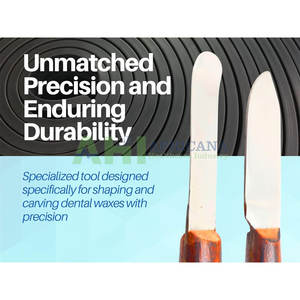 Cuchillo de Cera Dental AFERICANA de Alta Calidad Modelo AHI-DWK-01 para Uso en Laboratorio con Mango de Madera y Acero Inoxidable, Agarre Ergonómico - Product Image 2