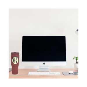 แก้วน้ำสแตนเลสสตีล 30 ออนซ์ ลายแฮร์รี่ พอตเตอร์ พร้อมหูจับ หลอดดูดแบบพับได้ ความจุ 0.85 ลิตร กระติกน้ำสุญญากาศสำหรับเดินทาง เก็บความเย็น/ร้อน พร้อมยางกันกระแทก - Product Image 3