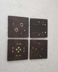 Posavasos artesanales de madera y resina epoxi hechos a mano de alta calidad con diseños únicos para la decoración del hogar y la Oficina de la India - Product Image 6