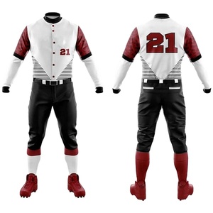 2022 maillot de baseball en polyester personnalisé en gros pour hommes uniforme adulte avec votre propre conception logo imprimé - Product Image 6