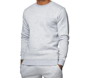 Sudadera de rizo de lana de invierno cálida de peso pesado personalizada Unisex mejor precio hombres sudadera básica 430Gsm mezcla de algodón - Product Image 3