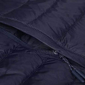 2025 nouveauté hommes décontracté col montant doudoune manteau d'hiver en couleur noire - Product Image 6