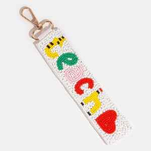 Llavero de Cuentas de Vidrio Hecho a Mano |   Llavero Decorativo Colorido y Ligero |   MS Handicraft Ms-wc-001 |   VRNQ - Product Image 1