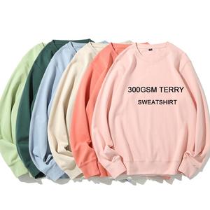 Ropa informal de cuello redondo, sudadera para hombre, ropa de calle, sudaderas y sudaderas personalizadas para hombre, fabricantes de ropa, tinte de Color sólido - Product Image 4