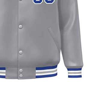 Chaquetas Varsity Blancas al por Mayor para Hombre, Chaqueta Universitaria Personalizada con Logotipo, Chaqueta de Béisbol con Letras, Chaqueta Universitaria de Sublimación para Otoño, OEM - Product Image 4