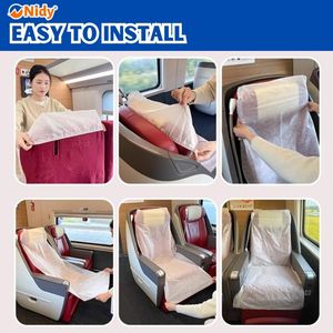 NIDY Disposable Hygienic Waterproof Non-Woven Seat <b>Covers</b> Armrest <b>Covers</b> for Hotel Travel Comfortable Beauty Personal Care - Product Image 6