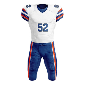 Uniforme de fútbol americano impreso por sublimación personalizado de buena calidad, uniforme de fútbol americano de manga corta de secado rápido para hombres - Product Image 5