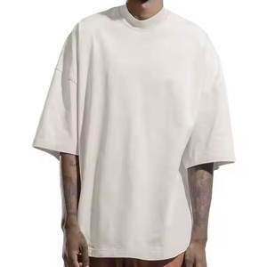 เสื้อยืดผ้าฝ้ายเฮฟวี่เวท100% สำหรับผู้ชายเสื้อยืดลำลองโอเวอร์ไซส์280GSM โลโก้ออกแบบได้ตามต้องการ - Product Image 1