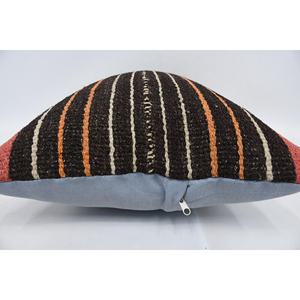 Lana marrón Kilim 16x24 pulgadas Almohada de lujo Diseño de estampado floral y vintage Ropa de cama portátil para Navidad - Product Image 5