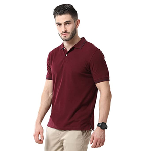 Polo de negocios a rayas para hombre, Camisa de algodón con logotipo personalizado, alta calidad, novedad, venta al por mayor - Product Image 4