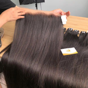 Extensión de cabello Remy virgen vietnamita de un solo donante de alta calidad, cabello de queratina liso Natural de grado superior a granel, 100g - Product Image 6