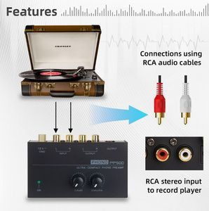 Professionnel PP500 tourne-disque pré<span class=keywords><strong>amplificateur</strong></span> <span class=keywords><strong>vinyle</strong></span> <span class=keywords><strong>platine</strong></span> Audio récepteur <span class=keywords><strong>amplificateur</strong></span> stéréo préampli avec contrôle du Volume - Product Image 6