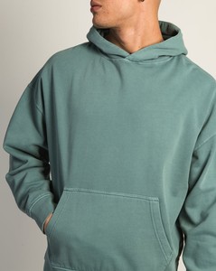 Vente en gros Sweat à capuche grande taille 500gsm surdimensionné 100% coton Pull à capuche lourd Logo personnalisé vierge - Product Image 1