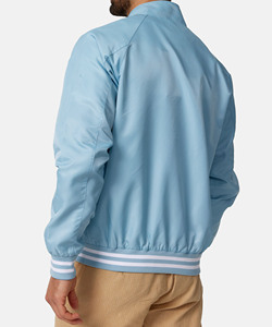 Unisex Custom College Style Varsity Baseball Bomber Jacket Stand Collar Embroidery Plain Dyed Coated for Winter Season - Product Image 2