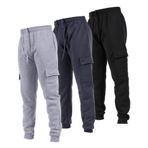 Hot Selling Mens Lightweight Sweatpants Fleece Cotton Drawstring Fitness Cargo Joggers for Men with Pockets - Product Image 4