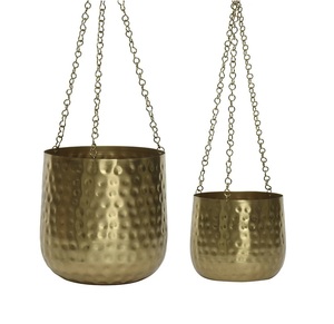 Unique Design Decorative Metal Hanging Planter Modern Look Customized Finishing for Usage Home Decoration. - Product Image 2