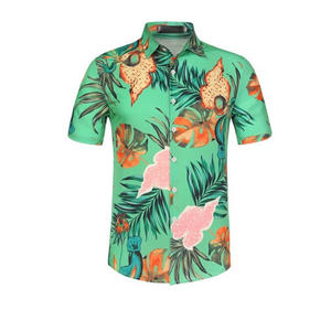 Latest Quality 2026 Fashionable Custom Design <b>Floral</b> Digital Print Button up Short Sleeve <b>Men's</b> Beach Aloha Hawaiian <b>Shirt</b> - Product Image 6