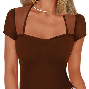 Pakistán Fabricante Último diseño Mujeres Crop Top Camisetas Secado rápido Transpirable Mujeres Crop Top Camisetas - Product Image 2