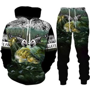 Nueva sublimación impresa al por mayor trajes de sudor transpirable con capucha conjunto de 2 piezas chándales de diseño elegante de alta calidad - Product Image 5