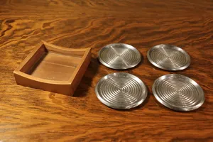 Posavasos de metal personalizado hecho a mano de diseño elegante para la decoración de la Mesa del hogar y la boda en precio al por mayor - Product Image 2