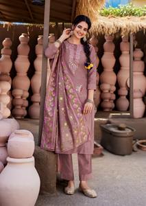 Maruti Fashion's Stylist New Launch Viscose by Nylon Top Bottom Chanderi Block Printed Dupatta Indian Pakistanais Clothing Export - Product Image 5