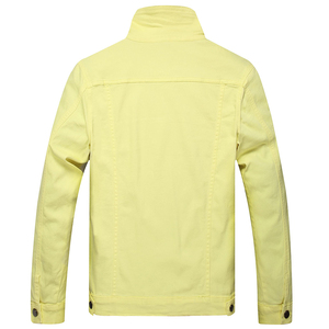 Chaqueta vaquera personalizada para hombre, chaqueta vaquera clásica hecha en fábrica, estilo camionero ajustada, prendas de vestir exteriores de calle, chaqueta vaquera de algodón cortada con botones - Product Image 5