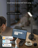 Alexa google homekit 5 niveaux de luminosité réglable 600lm kit de lampe de bureau intelligente et dispositifs système pour IOS Android