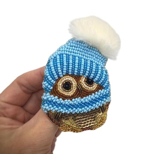 Broche de perles de rocaille de luxe broche élégante pour les chiffons par glowin fashion - Product Image 2