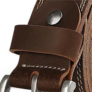 Ceinture en cuir à boucle ardillon pour homme en cuir véritable Fashion Business unique Style ceintures en cuir - Product Image 2