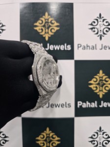 Montre de luxe en moissanite VVS, mouvement mécanique squelette glacé, cadran analogique, édition limitée, bracelet, testeur de diamant en gros, passe - Product Image 5