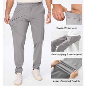 Pantalones de golf cómodos para hombre Opciones de bordado de tela transpirable de ajuste personalizado OEM y marca disponible - Product Image 5