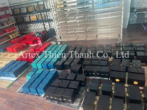 New Arrival Luxury Lacquered Wooden <b>Box</b> Jewelry <b>Gift</b> <b>Box</b> Mdf Vietnam Lacquer <b>Box</b> Customized Color logo - Product Image 5