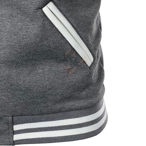 Veste universitaire à col montant et à capuche pour homme, design personnalisé, avec doublure en laine, couleurs et tailles personnalisées - Product Image 2
