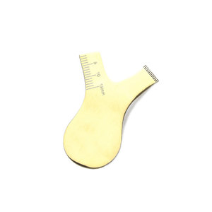 Peine en Y de Acero Inoxidable Reutilizable Gold Easy Lift, Ecológico, para Lifting de Pestañas y Laminación de Cejas, Punta Serrada de 10 mm para Extensiones de Pestañas - Product Image 1
