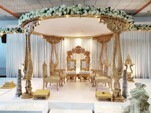 Increíble Mandap de Madera Hecho a Mano para Bodas, Moderno Conjunto de Mandap de Madera, Mandap Tradicional para Bodas Indias, Eventos en Australia - Product Image 3