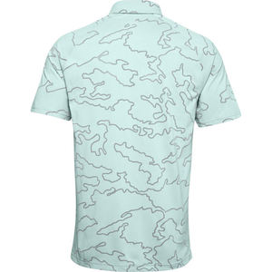 เสื้อกอล์ฟผู้ชายคุณภาพสูงขายส่ง ผลิตจากโพลีเอสเตอร์ผสมสแปนเด็กซ์ ระบายอากาศได้ดี แห้งเร็ว ผ้าถักพิมพ์ลายทั้งตัว ทรงปกติ - Product Image 2