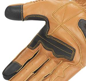 Venta al por mayor de guantes de cuero personalizados para motocicleta guantes protectores para motociclistas con nudillos duros suministro OEM - Product Image 2