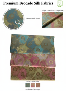 Tissu en polyester brocart ethnique anti-boulochage, jacquard de luxe tissé damassé pour vêtements, ameublement et décoration, personnalisable, vente en gros pour filles - Product Image 6