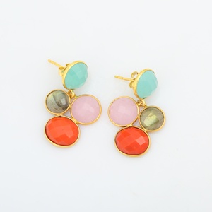 Alta calidad 925 plata esterlina Mujer y Niña clásico elegante hecho a mano venta al por mayor pendientes flexibles - Product Image 2