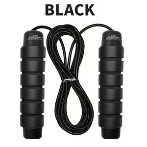Corde à sauter numérique réglable 3M avec poignées en mousse noires et rouges, capteur, équipement d'entraînement de fitness intérieur/extérieur - Product Image 3