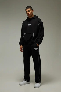 Sudaderas con Capucha para Hombre, 100% Algodón, Tejido Grueso de Felpa, Talla Grande, Diseño Sólido, Tejido de Punto, Antiarrugas, Personalizables - Product Image 3