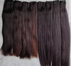 Double Weft Straight Wave Virgin Human Hair Extension Lace Frontal Deep Curl Shedding Free Virgin Grade Thick Ends - Product Image 5