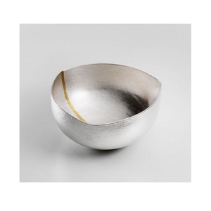 Cuenco de chocolate de metal de diseño clásico, cuenco para servir dátiles de postre de Color plateado de Calidad exclusiva para uso doméstico en hoteles - Product Image 1