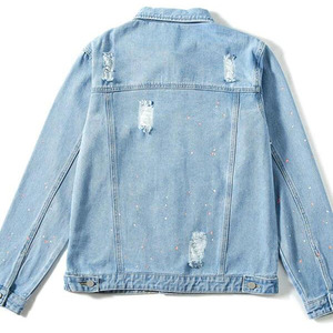 Veste en jean pour homme, col classique, bleu vintage, élégante, en gros, personnalisée, printemps - Product Image 2