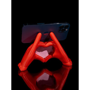 Koza cuore mani porta telefono auto accessori per cellulari supporto impermeabile in lega flessibile con ventosa e magnete - Product Image 6