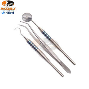 Ensemble d'instruments dentaires en acier inoxydable avec outils de diagnostic, miroir, sonde, pinces, manuel, certifié CE pour la chirurgie générale - Product Image 4