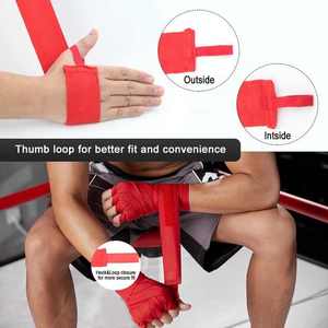Unisex Cotton Hand <b>Wraps</b> for Fitness Training Soft Stretchy with Excellent Wrist Support and Hand Protection Customizable Logo - Product Image 6