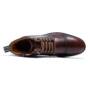 รองเท้าหนังสีดำคุณภาพสูงสำหรับผู้ชาย ให้ความรู้สึกเรียบเนียน ดูดีมีสไตล์แบบมืออาชีพ ผลิตจากหนังที่ทนทาน - Product Image 2