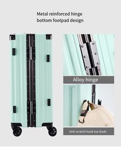 Vente en ligne Valise Roues amovibles Transparent Multifonction Cabine Bagage à main Grands sacs et valises Aluminium Pull Sui - Product Image 5